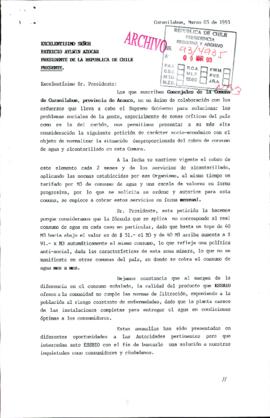 [Concejales de Curanilahue solicitan modificar sistema de cobro de agua potable y alcantarillado]