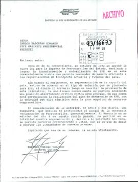 [Gerente General de EFE, remite copia de respuesta enviada a Diario El Mercurio en relación a la nueva ley que moderniza la empresa]