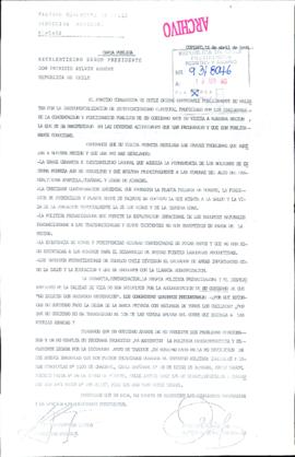 [Partido Comunista de Chile Regional Atacama, expresa opinión y sugerencias en relación a la situ...