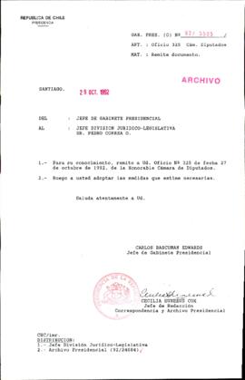 [Oficio Ord. N° 5505 de Jefe de Gabinete Presidencial, remite documento]