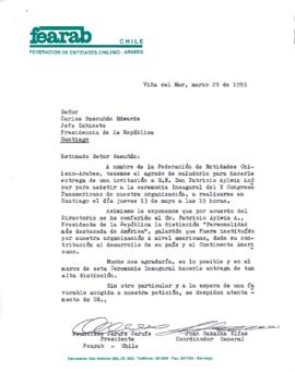 [Invitación de Federación de Entidades Chileno-Arabes]