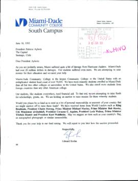 [Carta de Miami-Dade Community College]