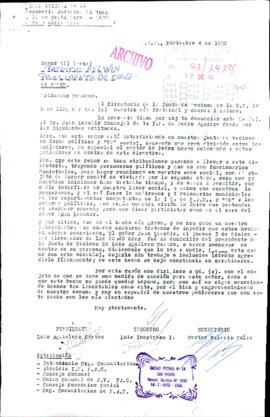 [Carta de Junta de Vecinos N° 14 de Pedro Aguirre Cerda]
