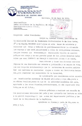 [Asociación Gremial de Vendedores Viajeros, expone problemas laborales y y solicita gestión en relación a derechos laborales]