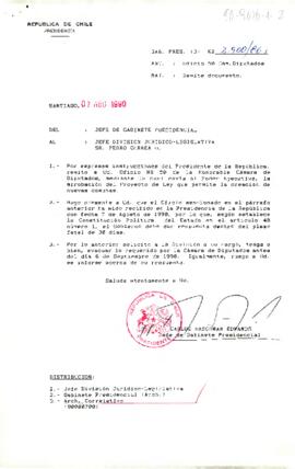 [Carta del Jefe de Gabinete Presidencial a Pedro Correa]