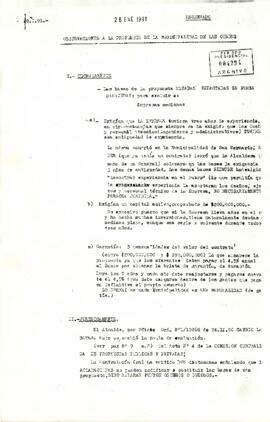 [Observaciones a la propuesta de la Municipalidad de Las Condes]