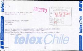 [Carta de profesora de Escuela D-104 de Collipulli]