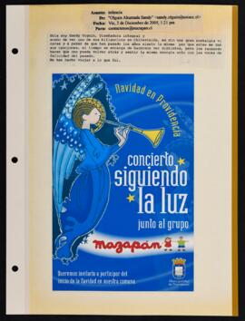 Correo electrónico saludando a Mazapán
