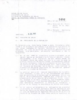 [Oficio Ord. N° 5486 de Ministro de Salud, informa]