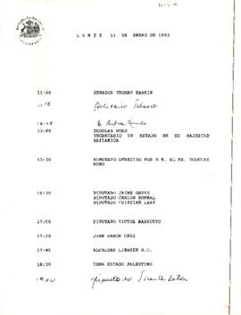Programa Presidencial, lunes 11 de enero 1993