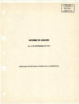 Informe de Análisis (al 13 de septiembre de 1991)