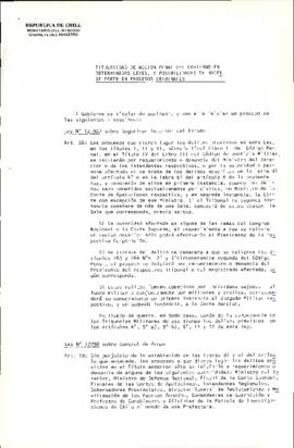 [Documento: "Titularidad de acción penal del gobierno en determinadas leyes, y posibilidades de hacer parte en procesos criminales"]