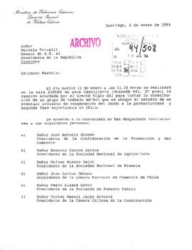 [Informa realización de reunión y despacho de invitaciones]