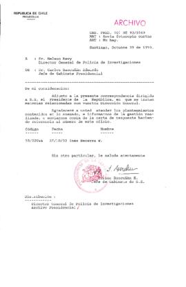 [Oficio Gab. Pres. Ord. N° 5369 de  Jefe de Gabinete Presidencial, remite copia de carta que se indica]