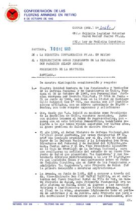 [Solicita legislar en materias de salud]