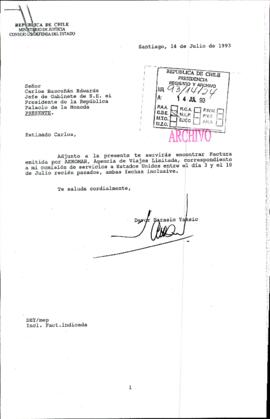 [Carta del Consejo de Defensa del Estado para que se encuentre factura de AEROMAR]