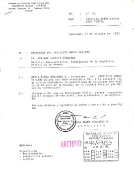 [Carta de Instituto Anglo-Chileno]