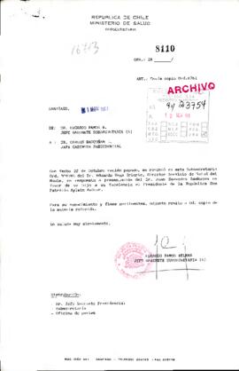 [Se remite carta de respuesta a solicitud de trabajo]