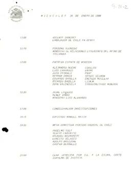 Programa Miércoles 26 de Enero de 1994.
