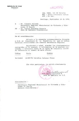 [Oficio Ord. N° 4725 de Jefe de Gabinete Presidencial, remite copia de carta]