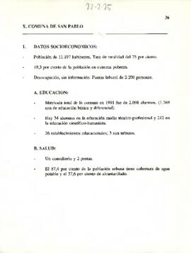 X. Comuna de San Pablo