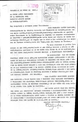 [Carta de Cursilista de la Iglesia Católica San Francisco de Carahue]