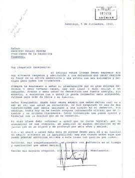[Carta de Juan Gutierrez Soto al Presidente Patricio Aylwin]