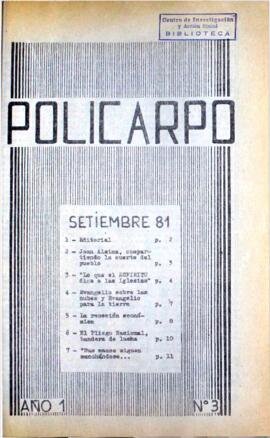Policarpo : año 1 número 3