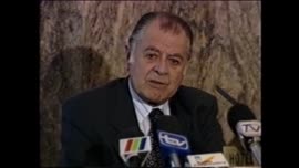 Conferencia de prensa del Presidente Aylwin en España: video