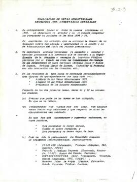 [Metas Ministeriales de CORFO entre 1991 a 1992]