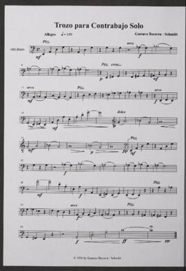 Trozo para contrabajo solo