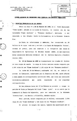 Primer borrador de Pre-informe para consulta con Abogados americanos