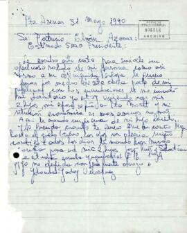 Carta dirigida al Presidente sr. Patricio Aylwin Azócar