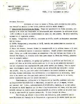Carta del sr. Renato Guerra Estévez, dirigida al Presidente Patricio Aylwin