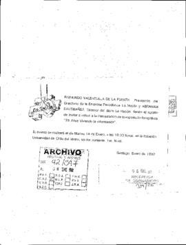 [Invitación a la inauguración de la exposición fotográfica "75 Años Viviendo la Información"]