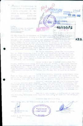 [Carta del Sindicato Interpresas de Tripulantes de Naves II Región Mejillones solicita audiencia ...