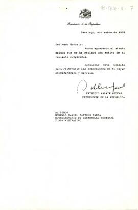 [Carta de respuesta a saludo de cumpleaños]