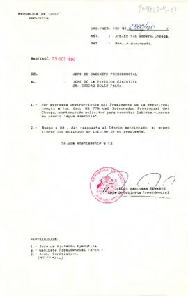 [Carta dirigida a Director División Ejecutiva]
