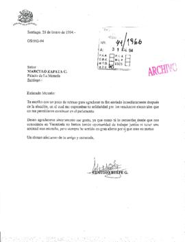 [Agradece fax solidarizando con los resultados de las elecciones parlamentarias]