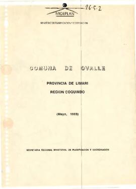 Comuna de Ovalle, provincia de Limarí, región de Coquimbo (mayo,1993)