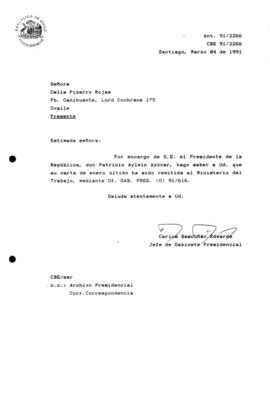 [Se remite carta a Ministerio de Trabajo]