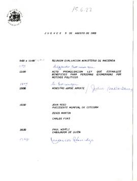 Programa Jueves 5 de Agosto de 1993