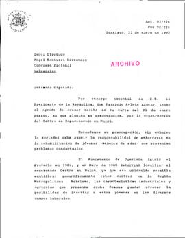 [Carta de respuesta dirigida al Diputado Rafael Fantuzzi]
