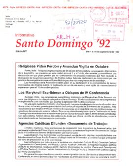 ["Informativo Santo Domingo '92 N° 7"]