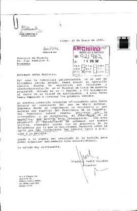 [Carta de invitación del Director de Mineral Lince dirigida al Presidente Patricio Aylwin, con motivo de inauguración de faenas]