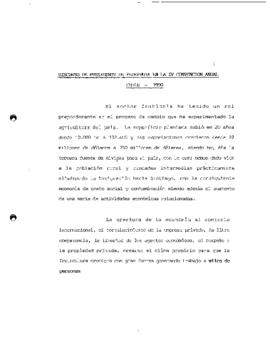 Discurso del Presidente de FEDEFRUTA pronunciado en la IV Convención Anual del sector frutícola de Chile (1990)