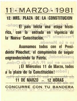 11- Marzo- 1981...todos a la Plaza de la Constitución!