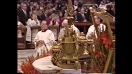 Presidente Aylwin asiste a misa en el Vaticano : video