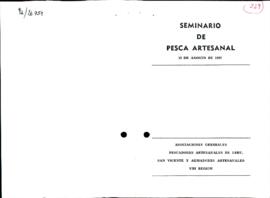 [Programa "Seminario de Pesca artesanal"]