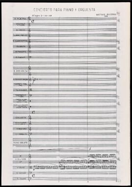 Concierto para piano y orquesta